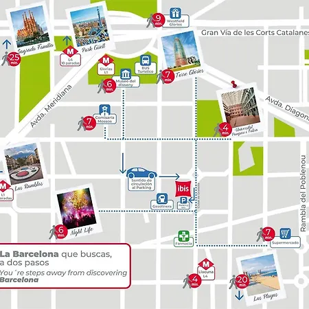 Ibis Plaza Glòries 22@ 2* Barcellona